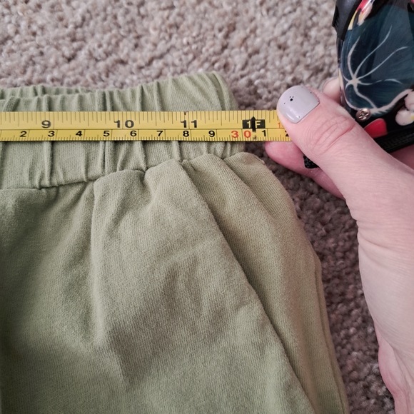 Olive Green 100% Cotton Set Loungewear Casualwear Size Small - Picture 6 of 8